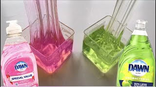 DISH SOAP SLIME 💧Testing NO GLUE Dish Soap slime recipes [upl. by Kai753]