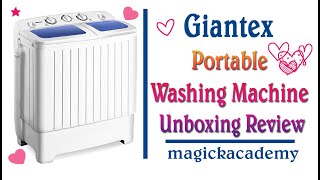 Giantex Portable Washing Machine Unboxing Review COSTWAY WASHING MACHINE [upl. by Ahsetel251]