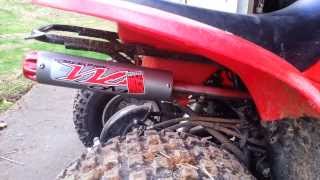 Big Gun Exhaust Honda TRX 90 [upl. by Dnalevets]