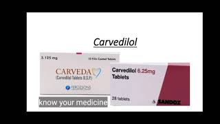 Carvedilol carveda uses dosage side effects review in Hindi or Urdu [upl. by Attenra175]