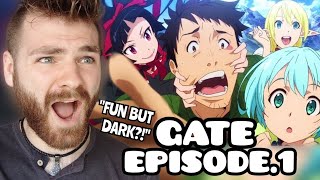 LUCKIEST ANIME CHARACTER EVER  GATE  Episode 1  New Anime Fan  REACTION [upl. by Hartfield]