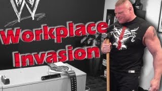 Heyman reveals footage of Lesnars workplace invasion at WWE headquarters Raw May 6 2013 [upl. by Nananne98]