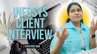 What is Infosys Client interview All about One page profile and strategy to clear the interview [upl. by Enelad]