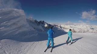 Ski Presena Glacier Passo tonale January 2019 [upl. by Bartlett393]