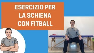 Mal di schiena un esercizio semplice con la fitball [upl. by Akimik416]