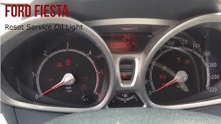 Ford Fiesta Reset Service Oil Light [upl. by Bortman36]