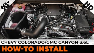 Chevy Colorado amp GMC Canyon 36L 633088 Air Intake Installation [upl. by Notsirhc]