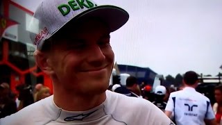 Nico Hülkenberg interview in Dutch  2016 Italian Grand Prix [upl. by Aisena]