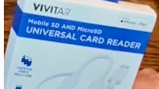 VIVITAR Universal SD and Mini SD Card Reader Review [upl. by Farrah]