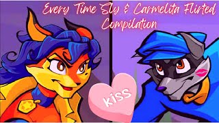 Every Time Carmelita Fox and Sly Cooper Flirted Compilation 💖 [upl. by Annail75]