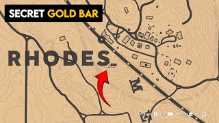 Secret Gold Bar Location In Rhodes  RDR2 [upl. by Ojaras777]