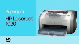 Fixing a Paper Jam  HP LaserJet 1020 Printer  HP Support [upl. by Eittik502]