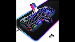 Mamba Snake Wireless Keyboard and Mouse Combo 3 in 1 Review by Cuddie Slick [upl. by Arhna]