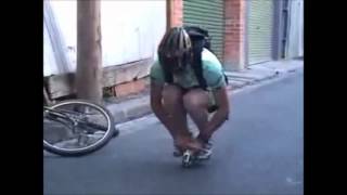 Man Rides Worlds Smallest Bicycle [upl. by Suoivatco]