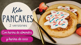 Keto pancakes  Tortitas de harina de almendra o harina de coco [upl. by Kruter]