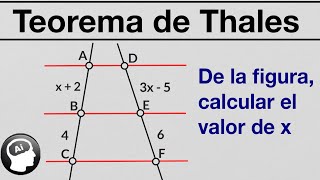 Teorema de Thales geometría ejercicios resueltos [upl. by Angela]