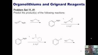 Chapter 11  Organometallic Chemistry Part 1 of 4 Grignard and organolithium reactions [upl. by Ecnal]