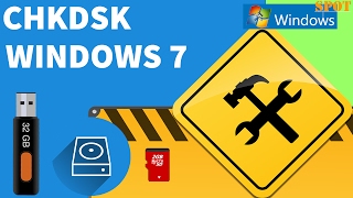 Usar CHKDSK en Windows 7 y chequear discos duros USB o SD [upl. by Yaner]