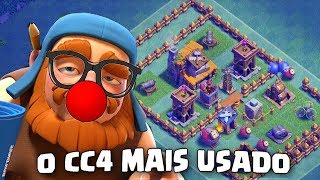 O LAYOUT TROLL CC4 MAIS USADO NA VILA DO CONSTRUTOR NÍVEL 4 CLASH OF CLANS [upl. by Leissam830]