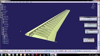 CATIA V5 The Basics  Tutorial 6 Wireframe amp Surfacing Part 2 ¦ WingBox Design [upl. by Airbma709]