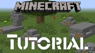 Minecraft Tutorial How to Build Graves  Tombstones [upl. by Malachi]