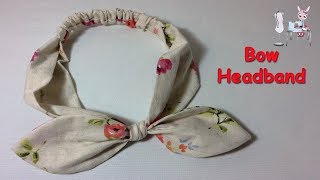 DIY Bow Knot Headband  tutorial [upl. by Osnofla517]