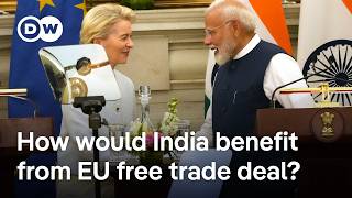 Modi India expects free trade deal with EU before 2026  DW News [upl. by Asir]