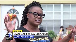 Clewiston High School football team suspended indefinitely after brawl during game [upl. by Silverman]