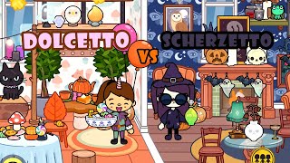 Sfida di arredamento su Toca Life World  🍭Dolcetto VS Scherzetto 🎃 [upl. by Vona421]