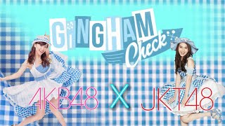 AKB48×JKT48  Gingham Check  BlueWhite Ver [upl. by Ahsuatan]