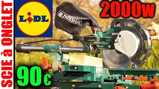 LIDL scie à onglet radiale PARKSIDE SCHEPPACH PZKS 2000 A1 Sliding Compound Mitre Saw [upl. by Meghann]