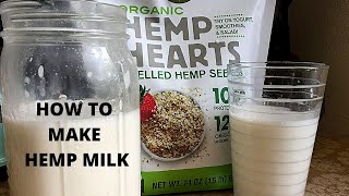 How to Make Hemp Milk At Home and Save Money [upl. by Peppard690]