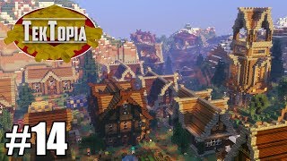 TekTopia 14  Finished Minecraft Villager Mod [upl. by Attiuqram]