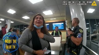 Enraged Woman Lashes Out Refusing to Accept Flight Cancellation [upl. by Acima606]