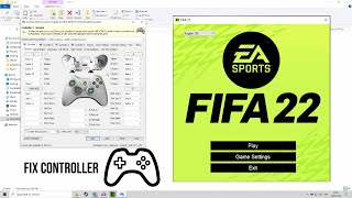 How to configure your controller in FIFA 22  PC  x360ce 2022 [upl. by Odidnac]