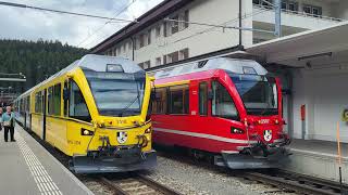 Landquart  Chur  Arosa  Mit dem Ahnenzug und historischen Wagen der RhB zur GV 2024 des Club 1889 [upl. by Margery]