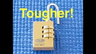 Picking 53 Another very tough Lockwood combination padlock decoded [upl. by Enirhtac45]