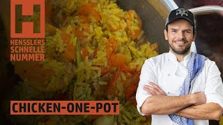 Schnelles ChickenOnePot mit Reis und Zitrone Rezept von Steffen Henssler [upl. by Akinal]