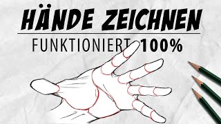 Hände zeichnen lernen in 10 Minuten  Tutorial  Drawinglikeasir [upl. by Enoob]