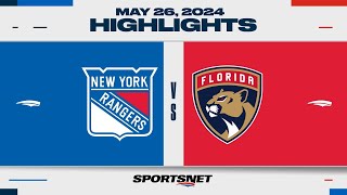 NHL Game 3 Highlights  Rangers vs Panthers  May 26 2024 [upl. by Nichani177]