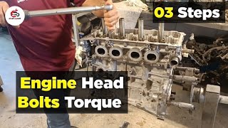 2ARFE 25L Engine Head Gasket Replacement  Engine Head Bolts Torque Setting Of Toyota Camry [upl. by Arenat]