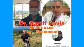 Dr Garth Davis Photos used by Scammers  Video Photos Tiktok  Catfish Romance Scams [upl. by Ayaros610]