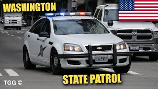 Washington State Patrol Chevy Caprice Responding Siren amp Lights Seattle [upl. by Bauer]