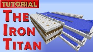 The Iron Titan  Minecraft Iron Golem Farm  2600 Ironhr Works in 113 [upl. by Nnylirej]