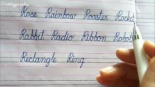 Cursive capital letter R  How To Write In Cursive [upl. by Pascoe]