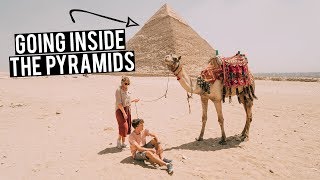 you can go inside the pyramids  Exploring the Great Pyramids of Giza  Egypt [upl. by Carolan]