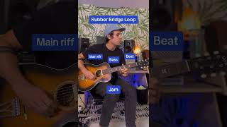 Rubber bridge guitar loop using digitech jamman stereo [upl. by Kalfas]