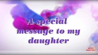 Happy Birthday Wishes for Daughter from Mother 🥰 Short Message for Daughter [upl. by Dick]