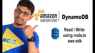 Read and Write to DynamoDB using NodeJs awssdk [upl. by Morrill520]