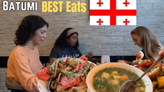 UNBELIEVABLE Georgian Food Tour in Batumi 🇬🇪 [upl. by Nemzaj]